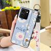 Lanyard Flower Phone Case For Nokia HMD Skyline Kickstand Back Cover Ring Fashion Design Wrist Strap Waterproof Silicone