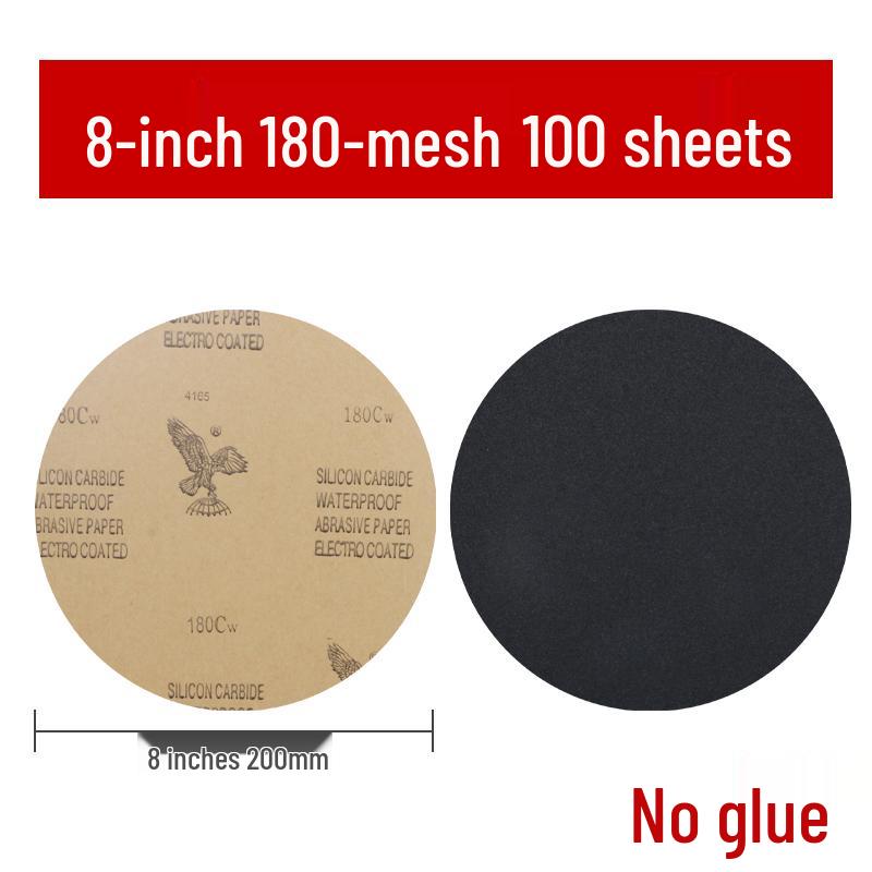 Eagle Brand 8-inch Wet/Dry Metallographic Sanding Disc for Woodworking and Polishing