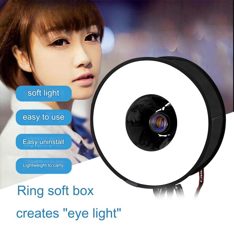 

45 см кольцевая вспышка ткань универсальный мягкий свет чехол для камеры фотография складной мягкий световой короб