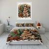 Christmas Gingerbread Cookie Set Bedding Duvet Cover Set Duvet Cover Pillowcases  (1*Duvet Cover 2*Pillowcases, Without Duvet Insert)