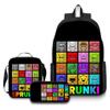 Rhythm Box Game Merchandise Schooltas Sprunki Cartoon Rugzak Lunchtas Etui Drie Delig Set