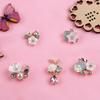 Craft Hairpin Accessories Flatback Rhinestone Button Flower Buckle Apparel Sewing Pearl Buttons