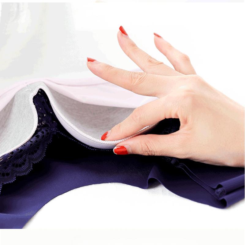 Sexy Large Size Underwear Female Sense of Lace Thin Section Without Steel Ring Undershirt Type Increased Sports Sleep Polymerization Bra