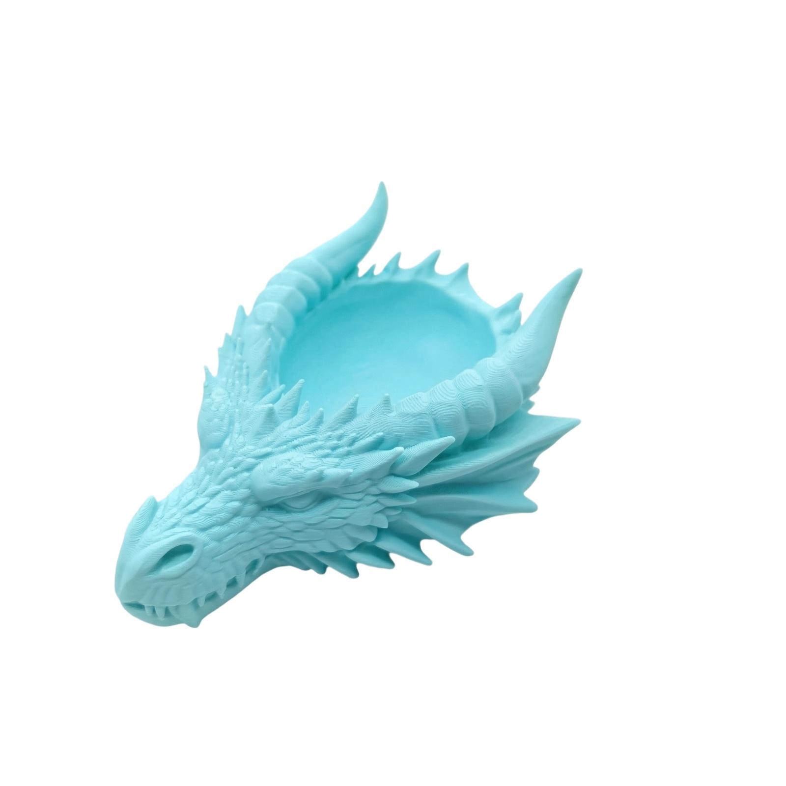 

Gothic Dark Dragon Head Shaped Storage Tray One Size ціан