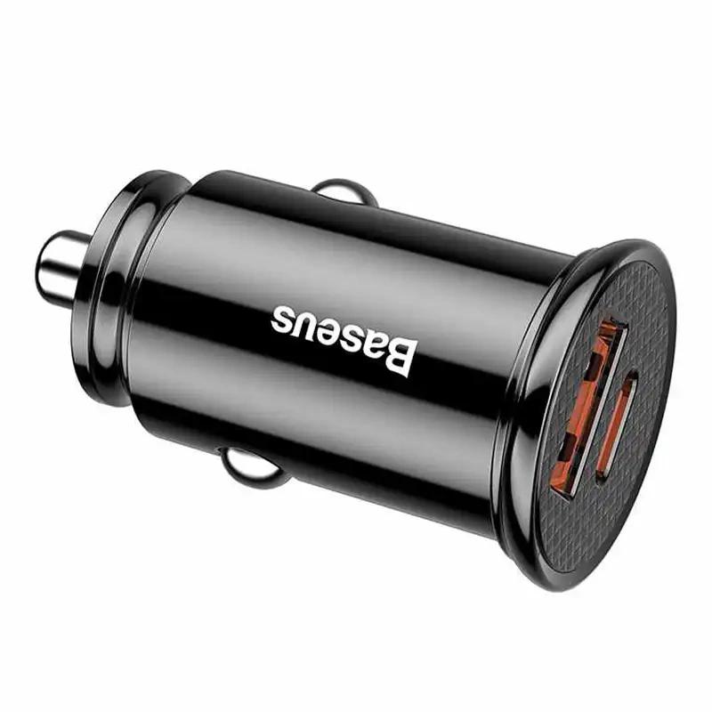 Car Charger Baseus Circular Pd Qc4.0+ 5A 30W (Black)
