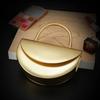 Elegant Shiny Surface Evening Bag Square Half Moon Diamond Studs Clutch Bag Handbag Valentine's Day