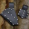 Men Renaissances Costume Halloween Medieval Pirate Belt Skirt Hikes Vikinges Costume Accessories Set for Cosplay Party