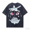 Heißer Verkauf Sommer Hunter X Hunter Killua Zoldyck Vintage Gewaschenes T-Shirt Herren Damen Harajuku Hip Hop Punk Übergroßes T-Shirt