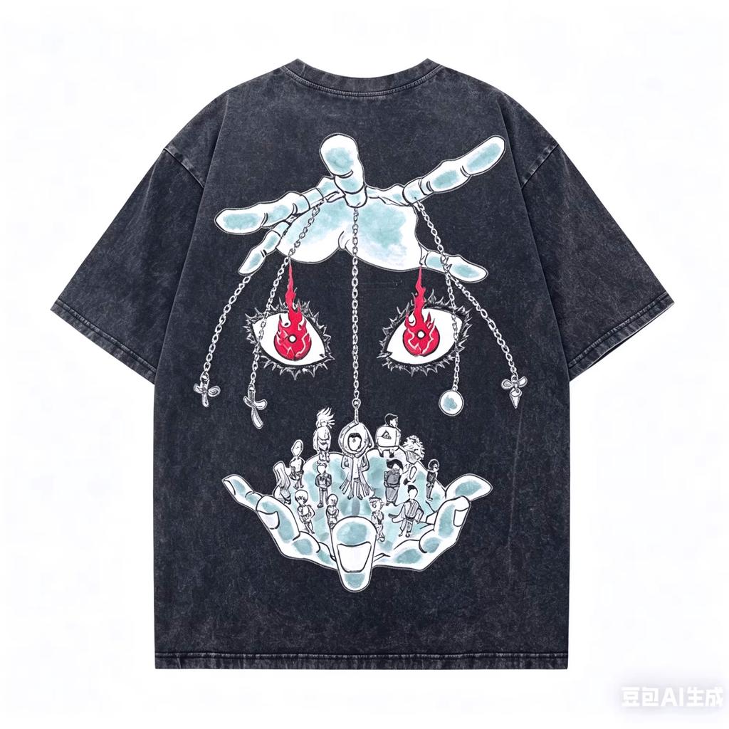 Heißer Verkauf Sommer Hunter X Hunter Killua Zoldyck Vintage Gewaschenes T-Shirt Herren Damen Harajuku Hip Hop Punk Übergroßes T-Shirt