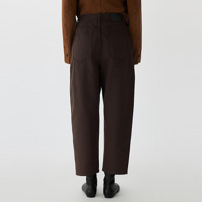 JNBY 2025 Spring Tapered Cropped Casual Pants
