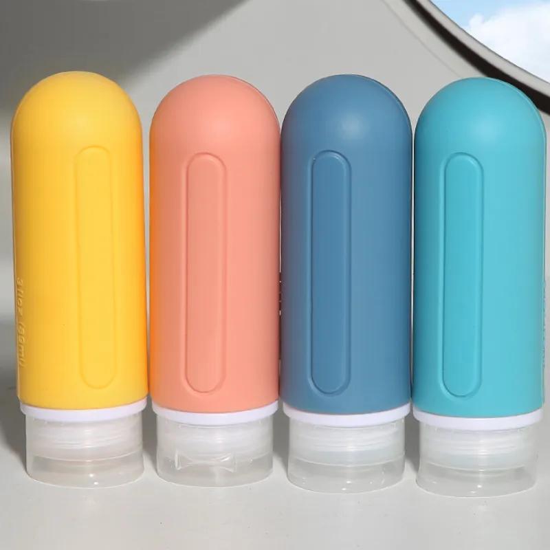 

Оптовая продажа Портативная силиконовая бутылка для раздельного хранения, дорожные средства по уходу за кожей, упаковка «четыре в одном», лосьон, шампунь, гель для ванны, раздельная бутылка YLE355 Silicone