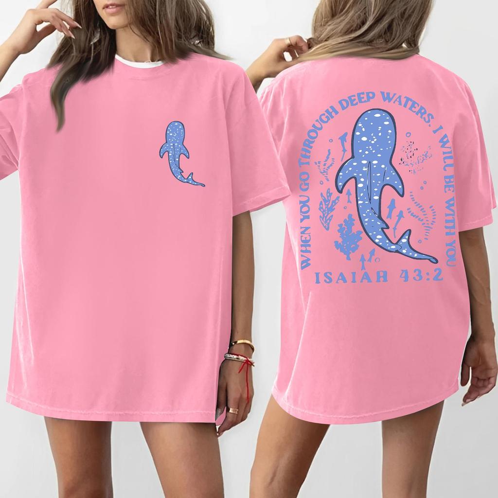 Women's Round Neck Printed Short-sleeved T-shirt Top