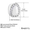 Trendy Y2K Hip Hop Single Tooth Cap Bling CZ Individual Grillz Personalized Rapper Style Jewelry for Party  ODM Dropshipping