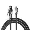 240W Charging Cable with Embedded Phone Support Mechanism and 1.2m Length Zinc Alloy Aluminum Alloy Shell for Extended Use