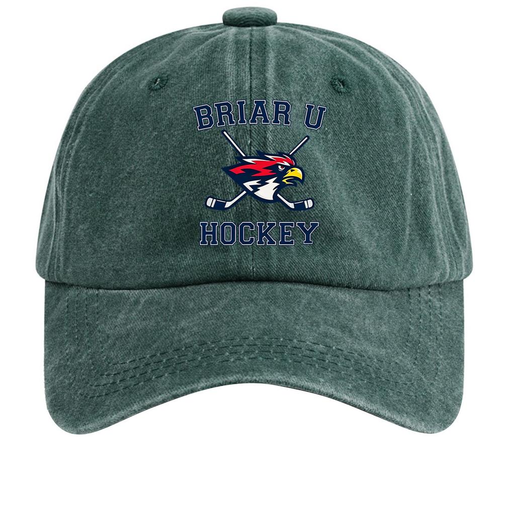 Washed Cotton Baseball Cap Soft Top Vintage Style Adjustable Denim Hat with Embroidered Logo and Distressed Finish for Casual Wear