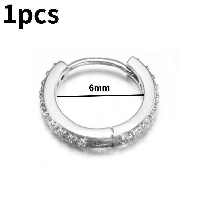 1pcs Small Round Tiny Huggie Hoop Earrings Jewelry Accessories Gifts Decorations