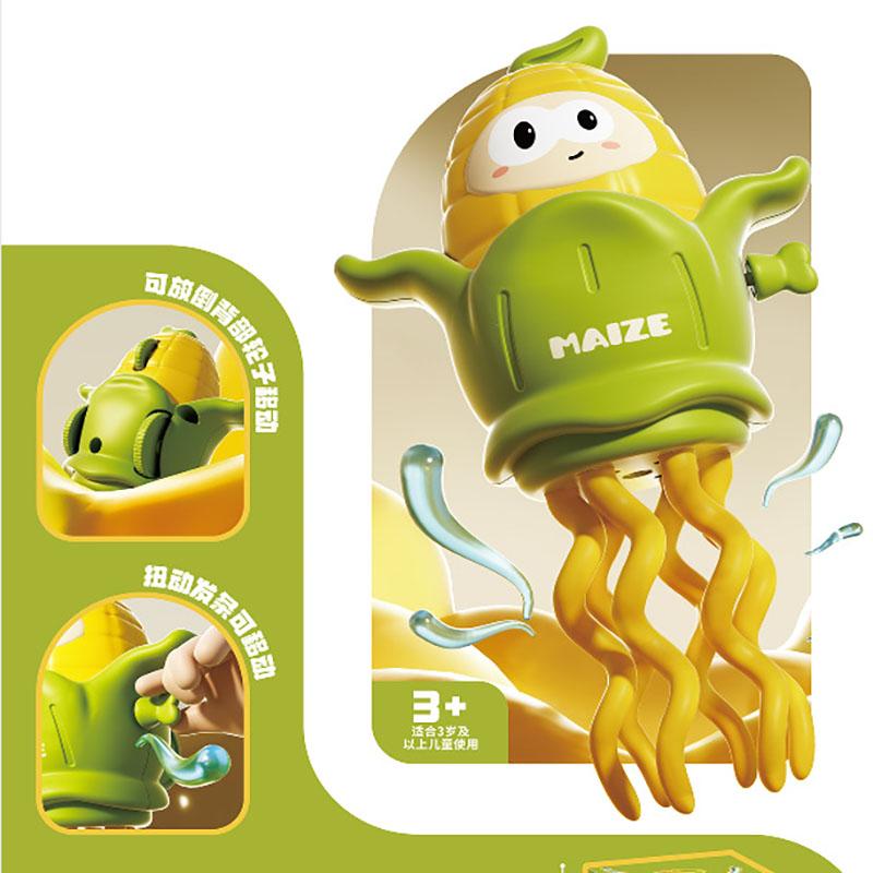 2025 New Kids' Magical Twisting Dancing Corn Wind-Up Toy Baby Learning to Walk Octopus