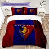 Mks Pogoń Szczecin Pattern Bedding,Quilt Set Quilt Cover Pillowcase Home Birthday Gift(1 * duvet cover + 2 * pillowcase, without core)_lx