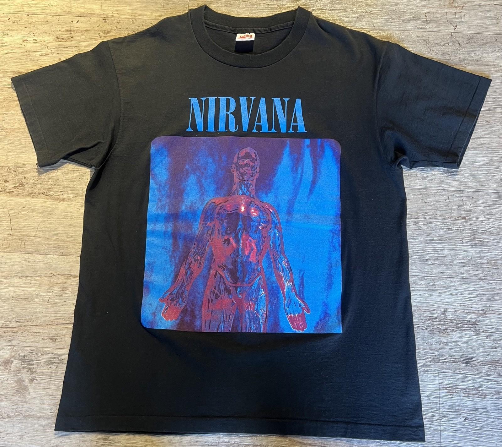 Vintage 1992 Nirvana Sliver T Shirt DEADSTOCK Grunge Tee Kurt Cobain Size XL L