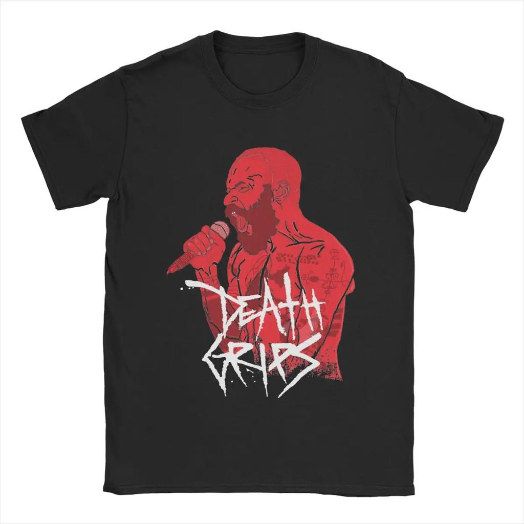 Death Grips T Shirts Men Cotton Vintage T-Shirts Round Collar Tees Short Sleeve Tops Gift Idea
