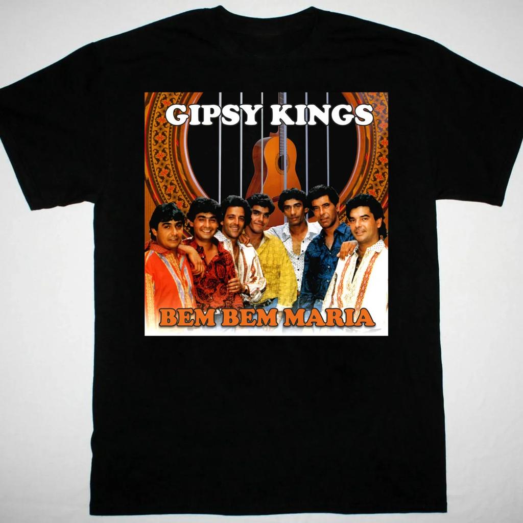 Gipsy Kings Poster TShirt Black Short Sleeve All Sizes S To 5xl Retro 1f851