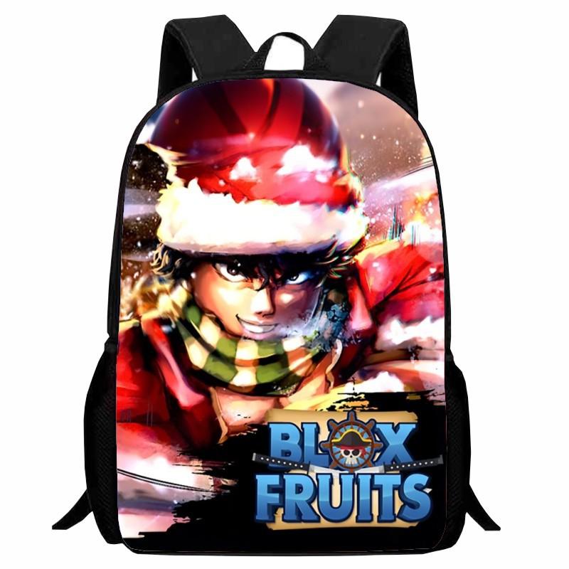 Stampa Roblox Blox Fruits Zaino Scolastico Studente Cartone Animato Merchandising Gioco Zaino Ragazzi Ragazze