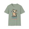Unisex Softstyle T-Shirt Cute But Useless Cat Tee Pop Art Style Funny Kitten