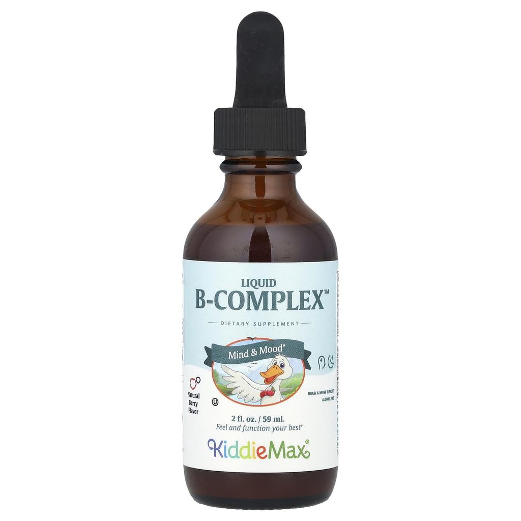 Maxi Health KiddieMax® Liquid B-Complex™, Natural Berry, 2 Fl Oz (59 Ml)