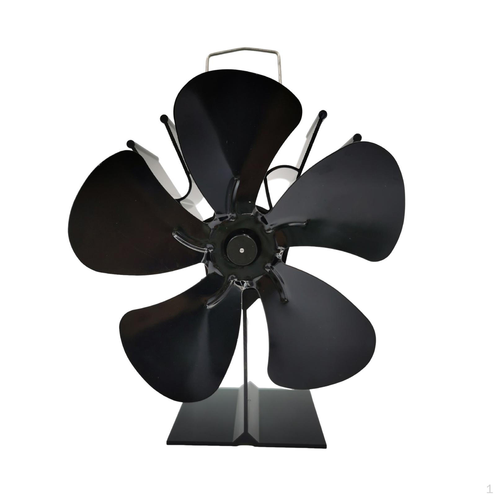 Wood Burning Stove Fan, Energy Saving Quiet Heat Circulation, Multifunctional Heater Powered