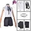Chainsaw Reze Cosplay Costume Outfits Shirt Tie Short Wig Neck Ring Women Anime Uniform Halloween