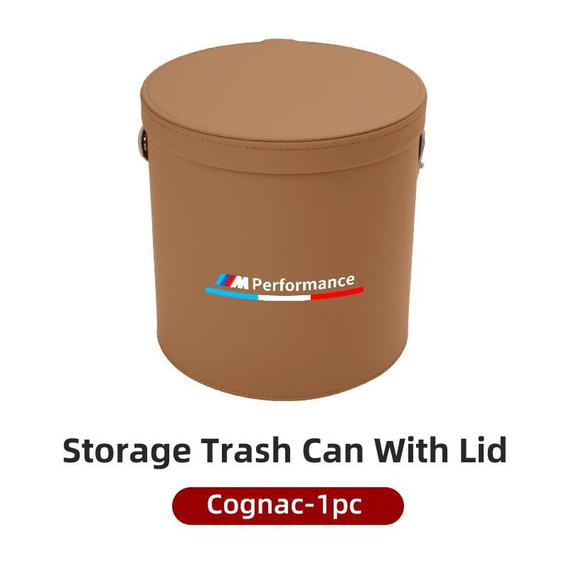 New Car Leather Storage Bag Trash Can Organizer Accessories for BMW M Performance M3 M5 M6 F01 F20 F10 F13 X5 F11 G20 X3 X1