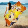 S-Sailor M-Moon Microfiber Blanket Quick Drying Beach Towels Oversized Printing Super Absorbent Pool Towel Blanket