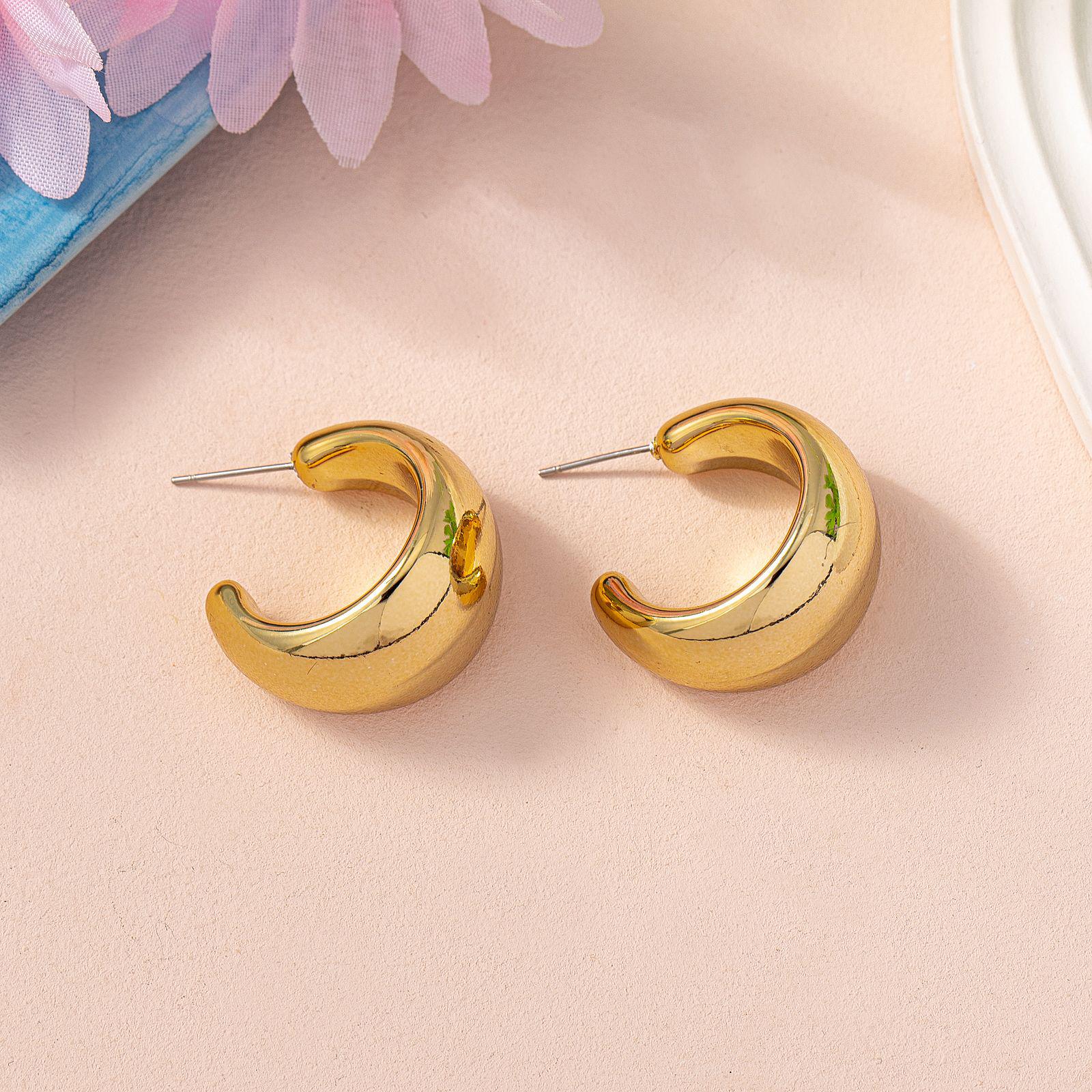 

Красочные серьги-пусеты U-образной формы - Простой, универсальный модный подарок для нее