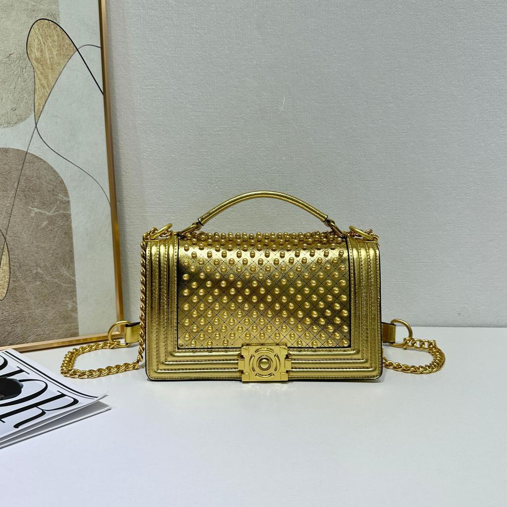 Perle Herbst/Winter Neu Kleiner Duftiger Stil Vielseitig Würzig Mama Kette Einzelne Schulter Diagonal Kleines Quadratisches Tasche