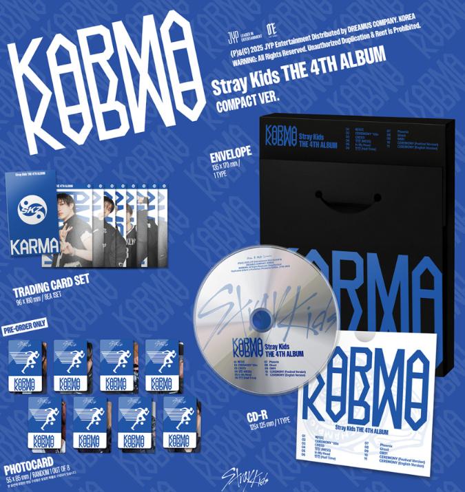 Stray Kids 4th Album KARMA Compact Version – SKZ Collectible CD Set