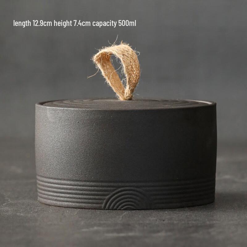 Pufeng Rustic Ceramic Tea Caddy