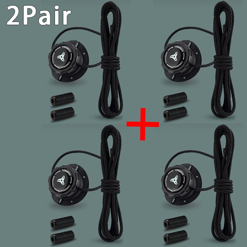 Thick Rope Automatic Shoelaces Swivel Buckle Laces Without Ties Black White Easy Installation Sneakers Shoelace Shoe Accessories