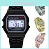Stylish And Trendy Led Digital Watch Wr F91w Steel Strap A159 Fashionable Timepiece