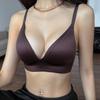 Female Summer Thin Smooth Thin Shimmering Shoulder Strap Small Chest Large Gathering No Trace No Underwire Underwear
