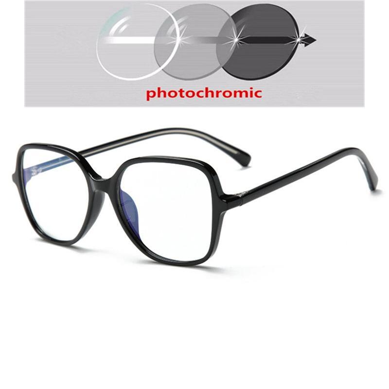 Drak Green Frame Anti-Blue Light Polygon  Prescription Eyeglasses  Shortsighted Spectacles 0 -0.5 -0.75 To -6.0