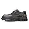 Fashion Men's Thick-soled Leather Shoes Lace Up Casual Shoes