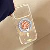 Transparent Star iPhone 17 Pro Max Case with Gold Magnetic Stand