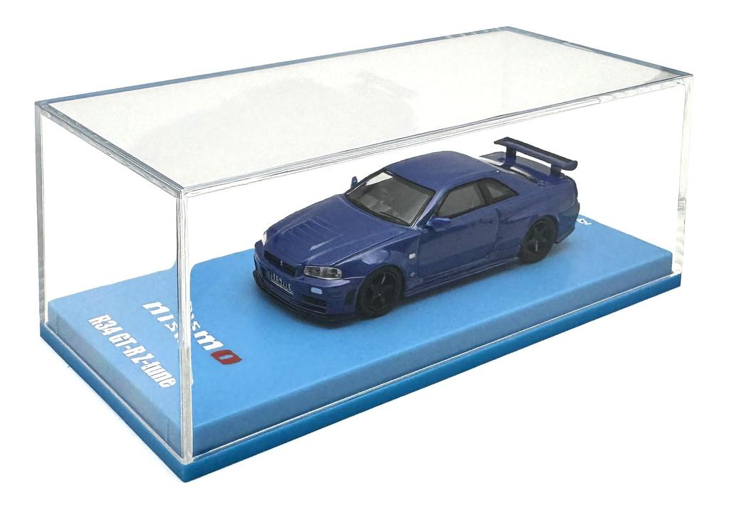 Kyosho Original Scale Nismo R34 Finished Model K07130LBL 1/64 [MOTN] GT-R Z-tune LED-Equipped (Bayside Blue)