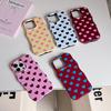 Korean Style Small Heart Frosted Wavy Phone Case for iPhone 16 Pro Max/17/15/14