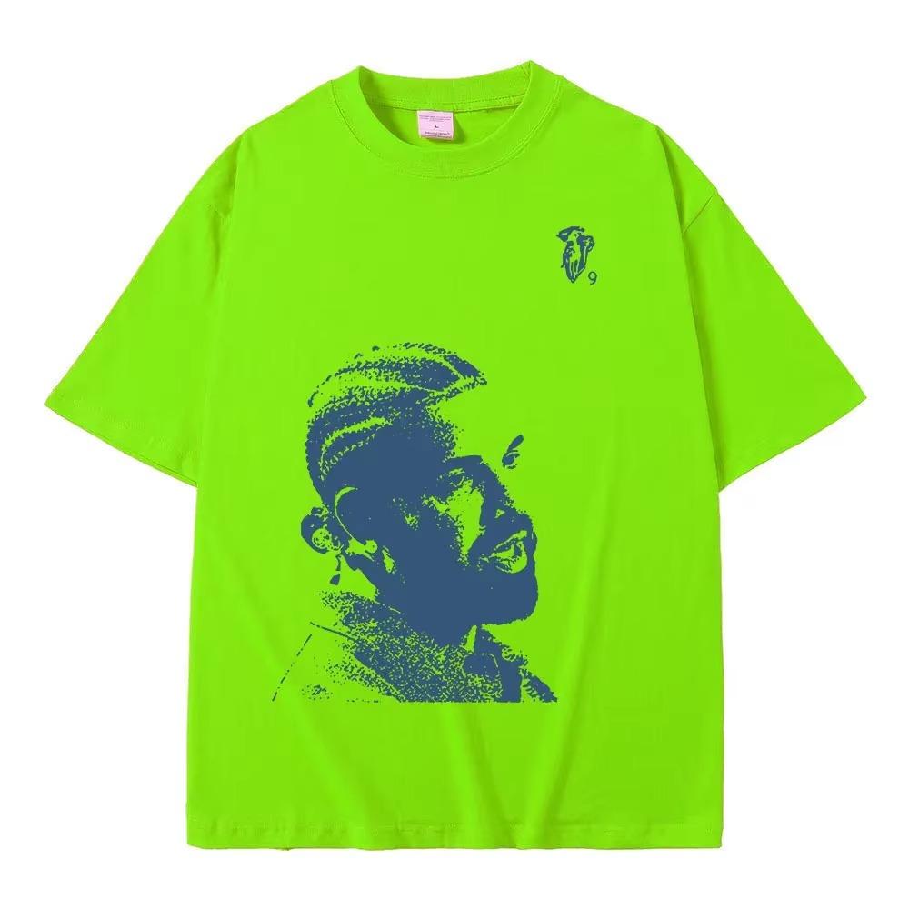Vintage Rapper Drake Portrait Graphic T Shirt Mens Fashion Hip Hop Short Sleeve 100%  Oversized T-Shirts Streetwear Unisex