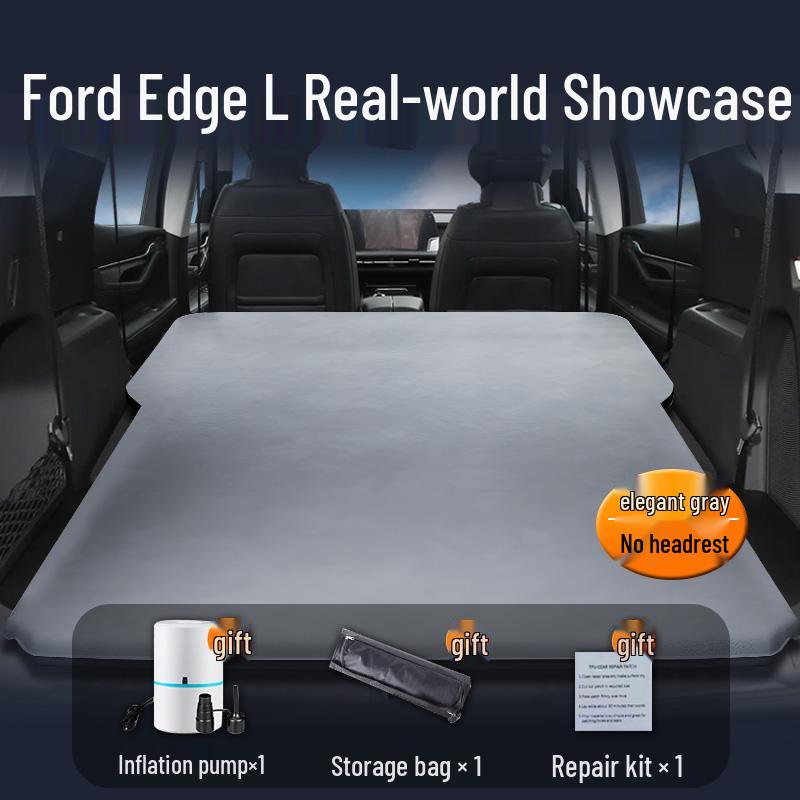 25 Ford Edge L Car Air Mattress: Rear Seat Sleeping Pad & Trunk Sleeping Aid