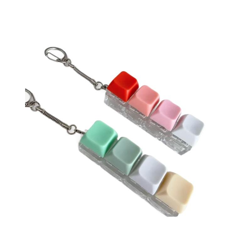 Unzip shaft body Quiet mute keycap Decompression mechanical keyboard Quiet shaft Soft keychain Unzip button