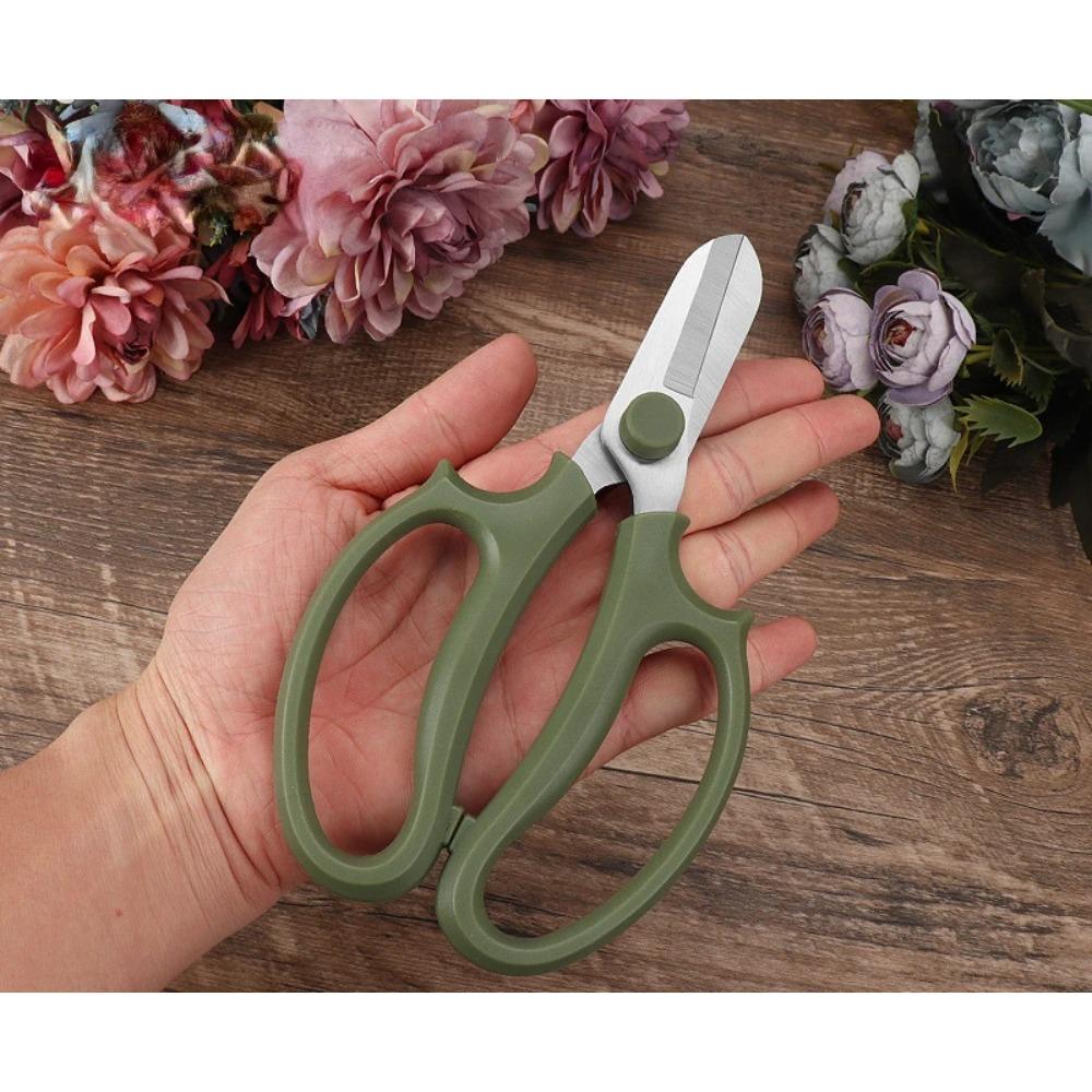 Stainless Steel Garden Scissors Floral Shears Professional Flower Scissor Comfortable Grip Handle Pruning Shear New