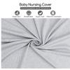 Solid Color Nursing Cover Muslin Fabric Stroller Cover Universal Breastfeeding Cover  Women