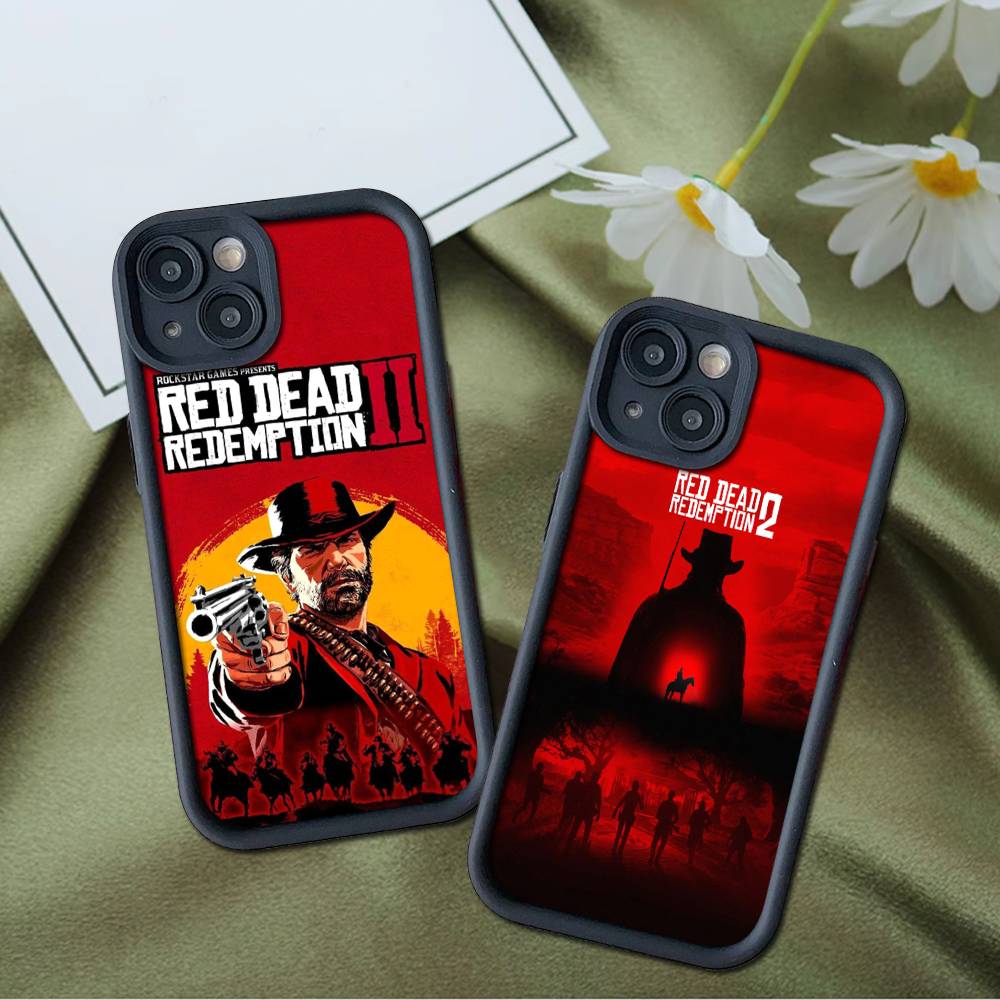 Red Dead Redemption RDR 2 Phone Case For iPhone 17 16 15 13 11 12 14 Pro Max Plus Silicone Cover Shell